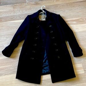 Beautiful black Burberry coat - gently used!